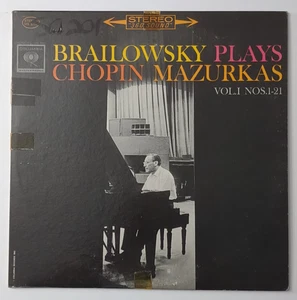 Brailowsky Plays Chopin Mazurkas Vol. 1 Nos. 1-21 vinyl record Columbia MS 6402 - Picture 1 of 11