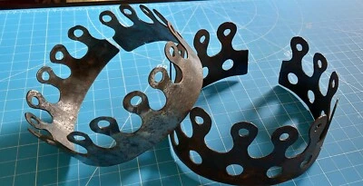 Bespoke medieval rustic steel crown -  theatre  - period - Image 1 of 4