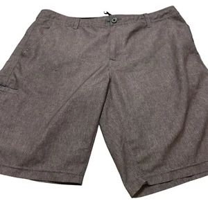 Da Hui Hybrid Swim Trunks Mens 38 Gray Pockets Stretch Beach Surf Boardshorts - Picture 1 of 10