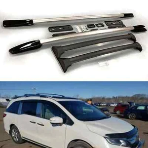 4Pcs Fit for Honda Odyssey 2018-2023 Side Roof Rail Crossbar Cross Bar Roof Rack - Picture 1 of 6