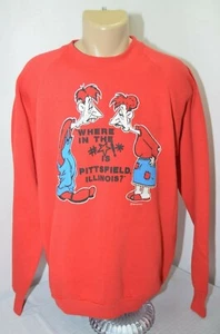 VTG 80s Sportsprint Pittsfield IL Hillbilly Country Sweatshirt Mens XL USA Made - Picture 1 of 9