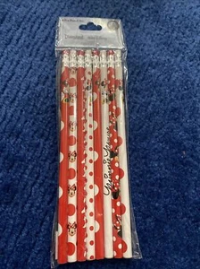 Disney Parks Characters Bright Pencil Set of 8 Minnie Mouse New - Picture 1 of 5