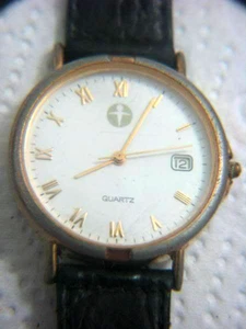 VINTAGE ISRAEL ADI DATE MEN´S WATCH * ROMAN NUMERAL - Picture 1 of 1