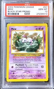 Pokémon Card Mew PSA 10 Gem Mint, Poke League Black Star Promo #47, WOTC 2002 - Picture 1 of 2