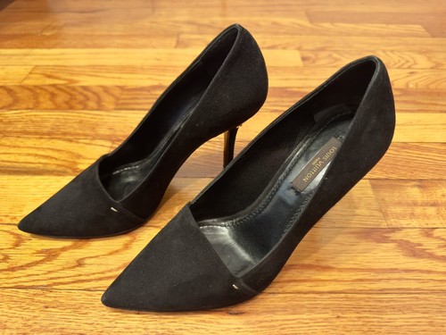 LOUIS VUITTON（LV） Louis Vuitton Eyeline Pump tacco alto nero scamosciato EU 34 5 US4 5 NL0027