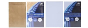 Duke Peel and Seal Envelopes White / Manilla (143mm x 95 mm) 80 gsm Home Office - Picture 1 of 3