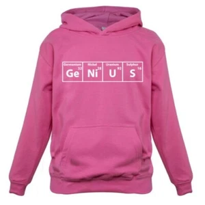 Genius Periodic Table - Kids Hoodie Funny Chemistry Joke Element Gift Geek - Picture 1 of 6