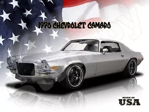 1970 CHEVROLET CAMARO Metal Sign 9" x 12" or 12" x 16" - Picture 1 of 1