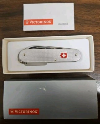 Victorinox Cadet Swiss Army Knife, New In The Box. Silver, Flawless. Great Gift. - Image 1 of 4