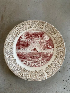 Vintage Souvenir Rocky Mountain Nat. Park Estes Park, Longs Peak Colorado Red - Picture 1 of 3