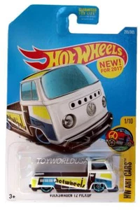2017 Hot Wheels #295 HW Art Cars Volkswagen T2 Pickup white - Picture 1 of 1