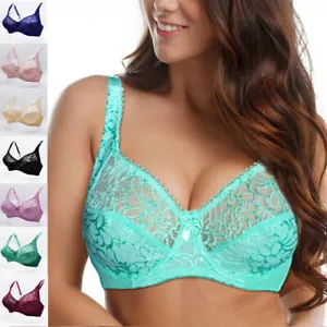 ABCDDDEFG Plus size Bra Womens Bras Wired Unpadded Lingerie Minimizer Brassiere - Picture 1 of 47