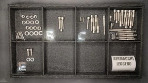 Aermacchi Harley-Davidson Leggero M-50 M-65 Polished Stainless Engine Bolt Kit - Picture 1 of 5