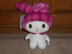 NEW, Hello Kitty And Friends MY MELODY PLAID stuffed animal 9" Plush - Picture 1 of 2