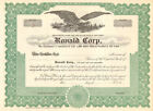 Ronald Corp. New Jersey stock certificate scripophily share