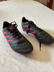 Adidas Goletto VIII FG J Jugend Fußball Stollen Schuhe - schwarz/pink ~ Jugend 5,5 - Bild 1 von 16