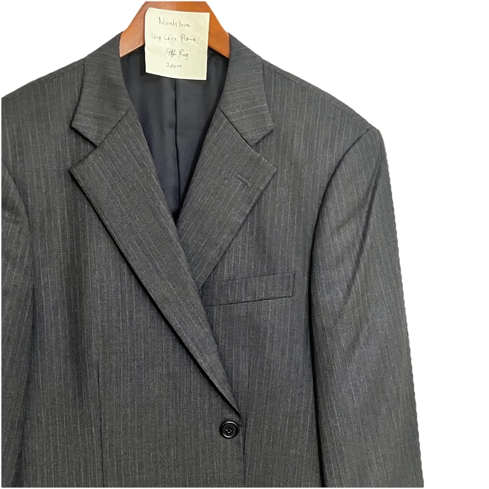 Chaqueta Blazer Abrigo Deportivo Nordstrom Loro Piana 44R Gris Rayas Super 120s Para Hombre’s Foto 1 de 4