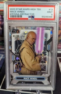 2023 Star Wars High Tek Mace Windu Krykna Diffractor 02/99 PSA 9 MINT! - Picture 1 of 3