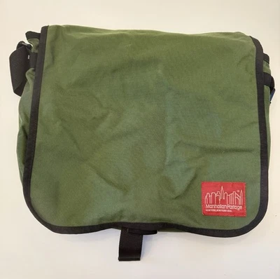 Manhattan Portage 纽约绿色信使包 Cordura 便携式电脑包 — 第 1/4 张图片