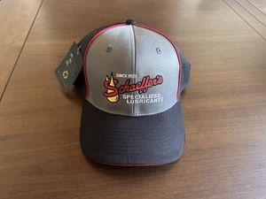 SCHAEFFER'S SPECIALIZED LUBRICANTS - HAT Snap Back Trucker Black Red Adjustable - Picture 1 of 10