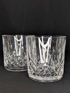 Paar Vintage Waterford Kristall Lismore Old Fashion Becher 3,25" Whisky Gläser - Bild 1 von 9