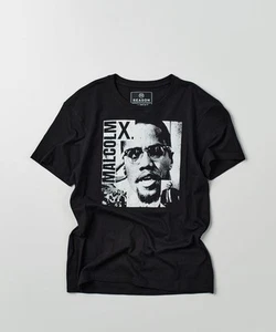 Exclusive Brand Malcolm X "Monochrome" Short Sleeve Graphic Tee Medium Black - Picture 1 of 1