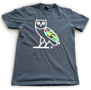Drake OVO T Shirt S Black Rasta Camo Owl Octobers Very Own Canada S/S Tee - Picture 1 of 8