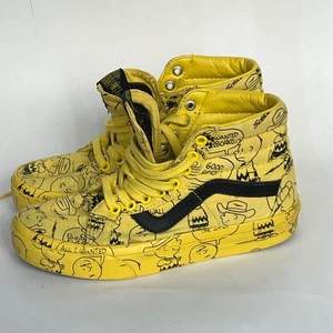 VANS Sk8-hi X CHARLIE BROWN scarpe mais donna 6,5 retrò arachidi fumetto skater - Foto 1 di 20