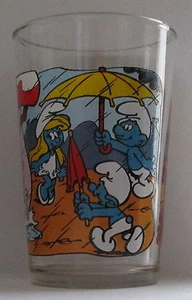 Verre à moutarde SCHTROUMPF Peyo 1990. Puffi. Smurf. VM1005 - Imagen 1 de 1