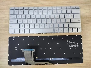 NEW HP Spectre x360 13-4000 13-4100 13-4200 Keyboard US Backlit Silver - Picture 1 of 3