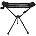 Chair Footrest Aluminum Alloy Black Camping Fishing Foldable Chair Hiking