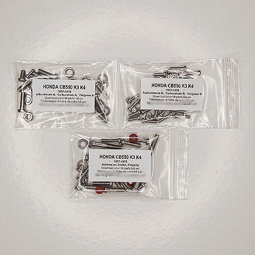 HONDA CB 550 K 1977-1978 Kit viti PHILLIPS inox n°1 carburatori CB550 CB550K Foto 1 de 1