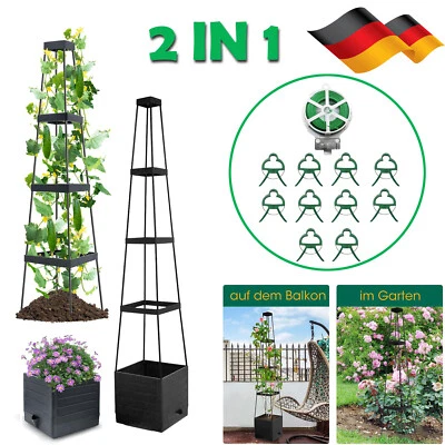 MARKENLOS Torre per piante supporto per rampicanti torre di allevamento con sistema di irrigazione torre per pomodori vaso per pomodori