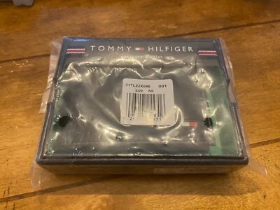 Tommy Hilfiger Hombre Doble Plegable Cuero Negro Pasaporte y Valet/Cartera 31TL22X046 Foto 1 de 3