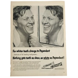 VTG 50's Double Sided Ad Pepsodent Toothpaste / White Horse Whisky / Appian Way - Picture 1 of 5