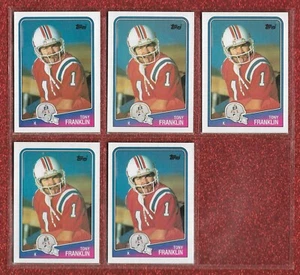 LOTE DE TARJETAS 1988 TOPPS #183 TONY FRANKLIN PATRIOTS TEXAS A&M casi nuevo o mejor - Imagen 1 de 1