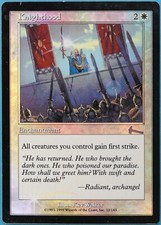 Knighthood FOIL Urza's Legacy HEAVILY PLD White Uncommon CARD (209931) ABUGames