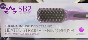 NEW Sutra Beauty SB2 PURPLE Limited Edition Straightening Heat-Brush-C22014 - Picture 1 of 4