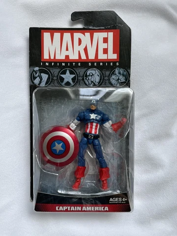 Marvel Infinite Series Captain America 3.75" Figure Avengers Hasbro 2013 Cover