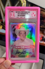 2017 Leaf Metal Doyle Brunson Sports Heroes Autographs Pink 2/4 PCS 9.5 SSP 