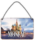  ''Moskau'' 18x12cm Blechschild