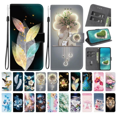 For OPPO Realme C35 C30 C33 C21 C25Y Realme 10 Leather Flip Wallet Case Cover - Image 1 of 4