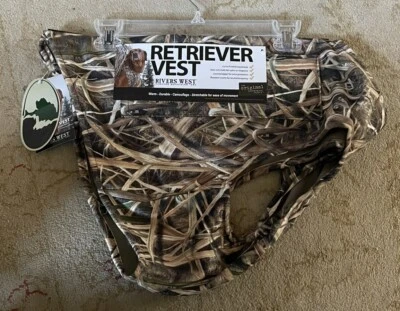 New Rivers West Retriever Dog Best With Floatation Inserts XL Mossy Oak Blades - Image 1 of 3