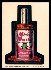 1974 Topps Wacky Packages Series 9 #4 Messy Marker EX