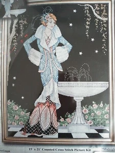 Midnight Fountain Counted Cross Stitch Kit with Beads Design Works sealed - Picture 1 of 4