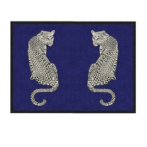 Tibetan Tiger Print Hand-Tufted 100% Wool Handmade Area Rug for Home, Bedroom - Picture 1 of 18