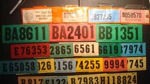 Gran Lote (21) - De Colección - LICENCIA DE CAZA DE CIERVOS DE Michigan - Etiquetas - 1952 - 1982 - Imagen 1 de 11