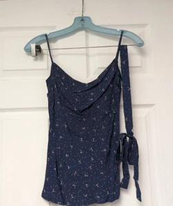 Vintage Women's  Samuel Blue Camisole And Skirt Set Size 8P Cherry Print - Picture 1 of 19