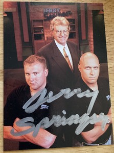1998 Comic Images Jerry Springer Rookie Card Autograph  Promo Signed