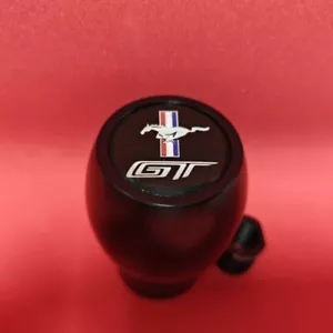 BLACK WEIGHTED GT SPORT ALUMINUM SHIFT GEAR KNOB for FORD MUSTANG S550 V8 GT 2.3 - Picture 1 of 6